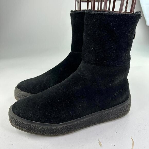 Cougar Button Sueded Genuine Lambswool Boot US 9 Waterproof Lined Winter Boots - Picture 1 of 13